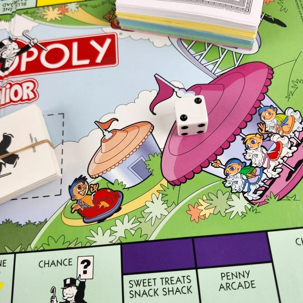 Monopoly Junior COMPLETE Parker Brothers 2005 Kids Childrens‎ Ticket Booth